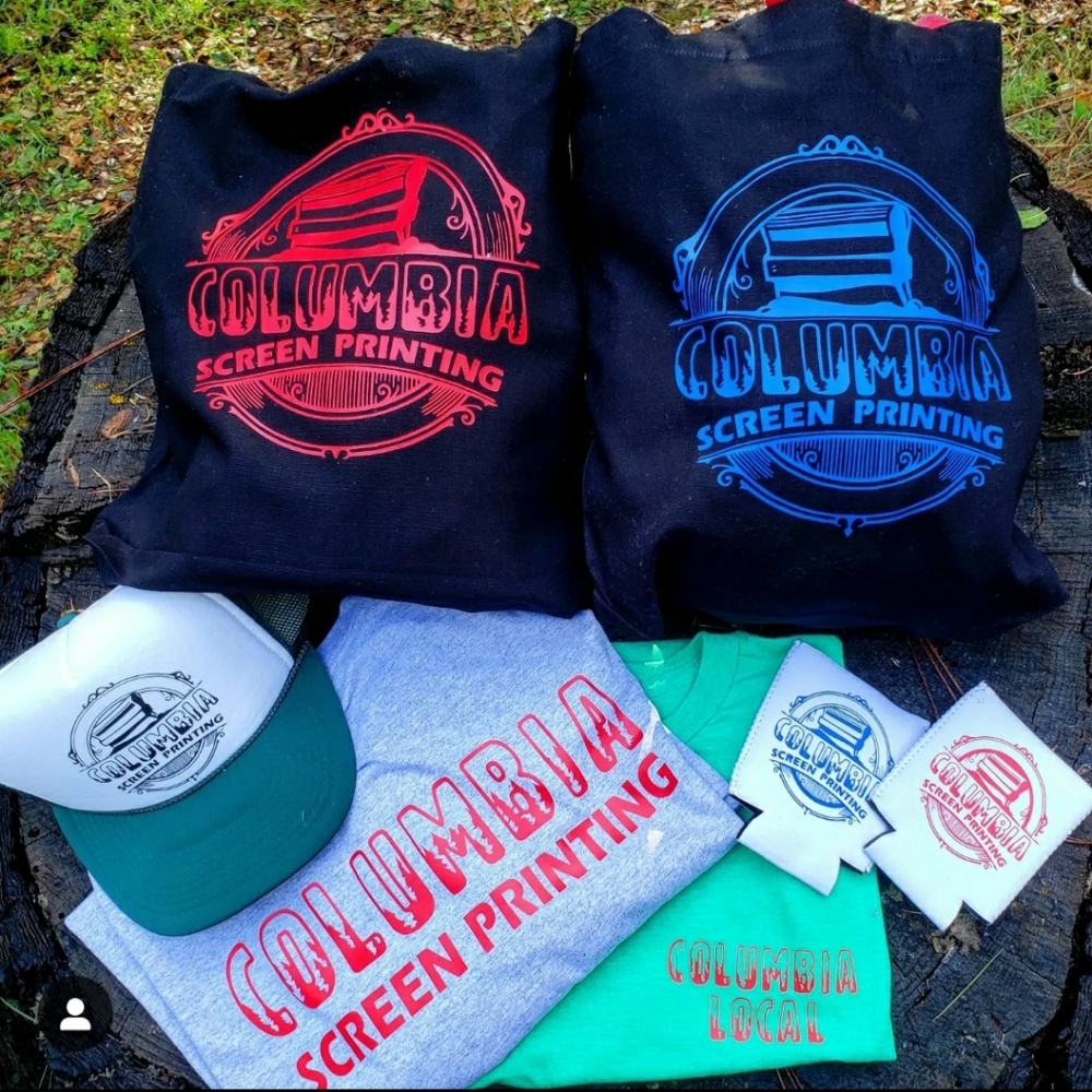 Custom Screenprinted shirts and accessories.